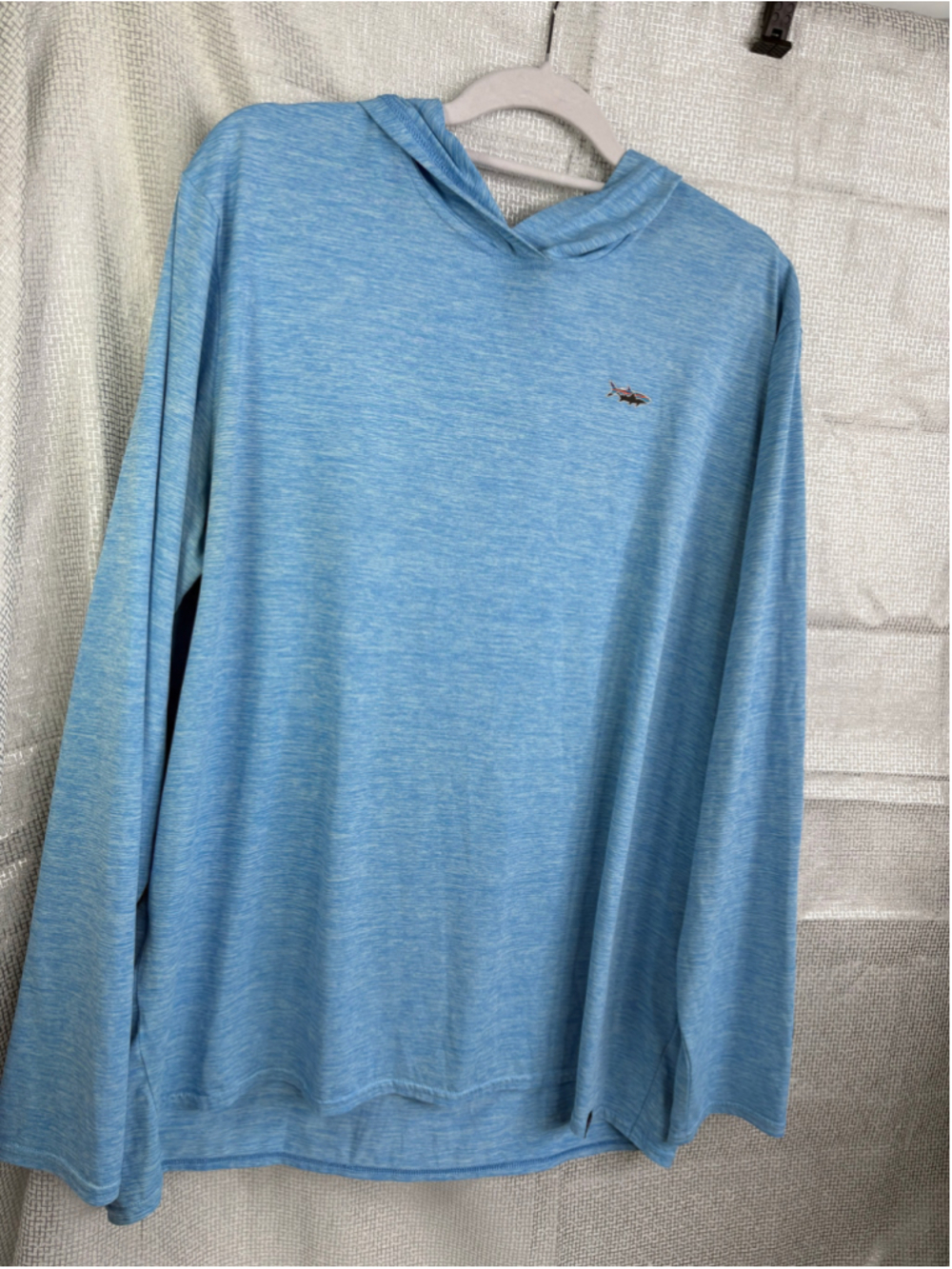 Mens Patagonia Blue Long Sleeve Hoodie Shirt Size XL